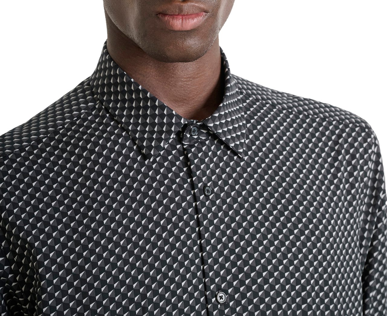 Antony Morato SHIRT BARCELONA REGULAR  STRAIGHT FIT WITH LOGOED BADGE Zwart