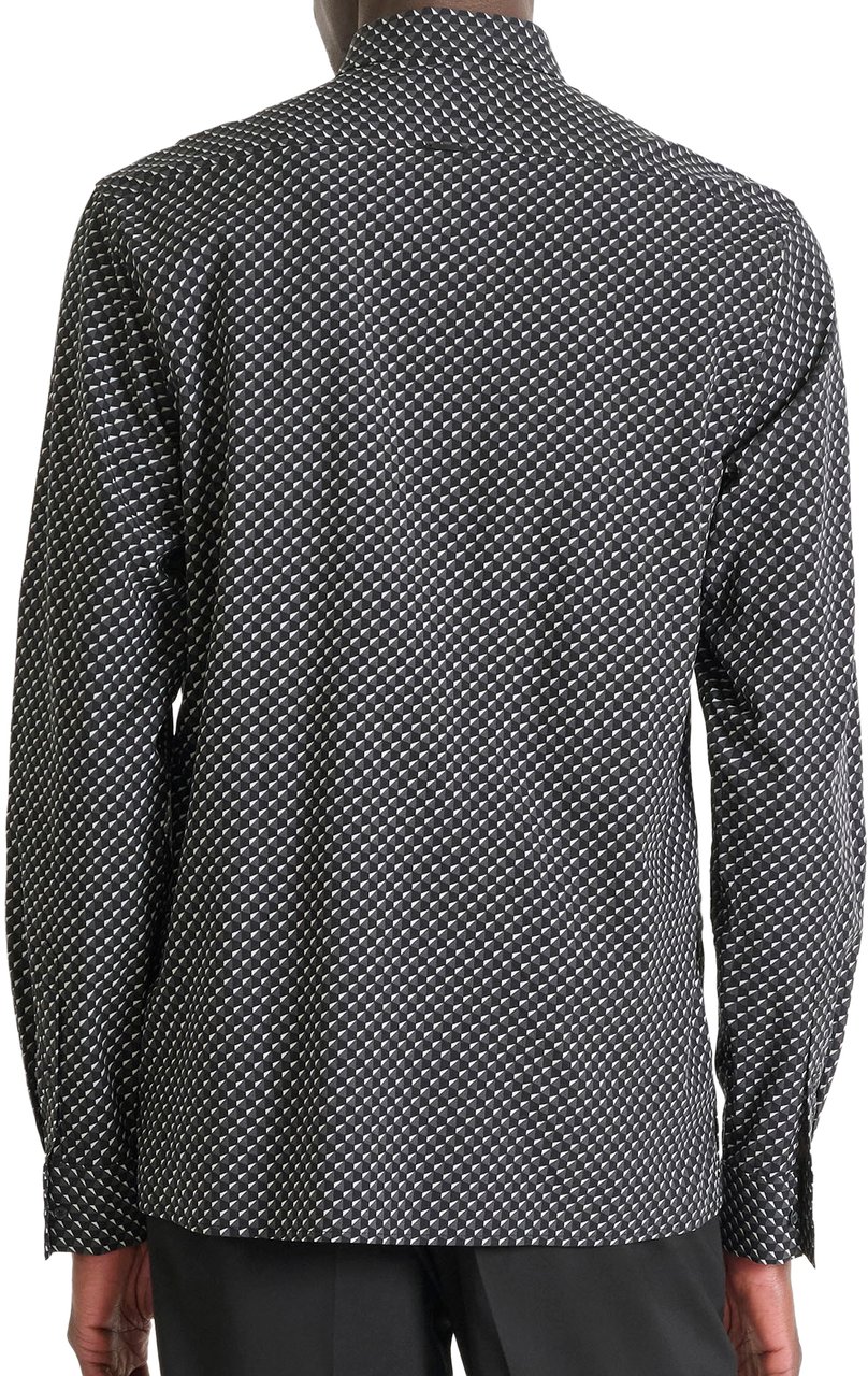 Antony Morato SHIRT BARCELONA REGULAR  STRAIGHT FIT WITH LOGOED BADGE Zwart