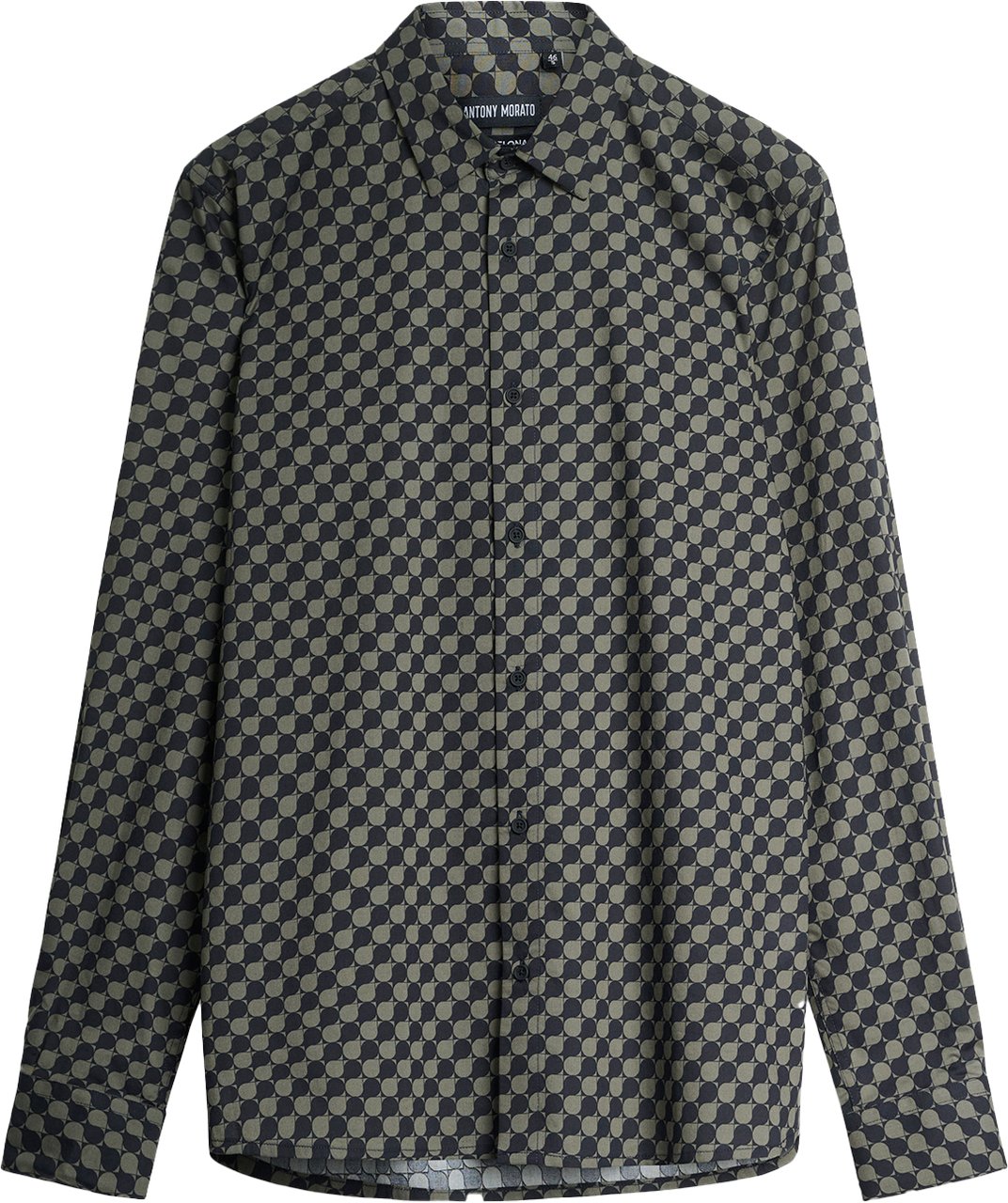 Antony Morato SHIRT BARCELONA REGULAR STRAIGHT FIT WITH LOGOED BADGE Groen