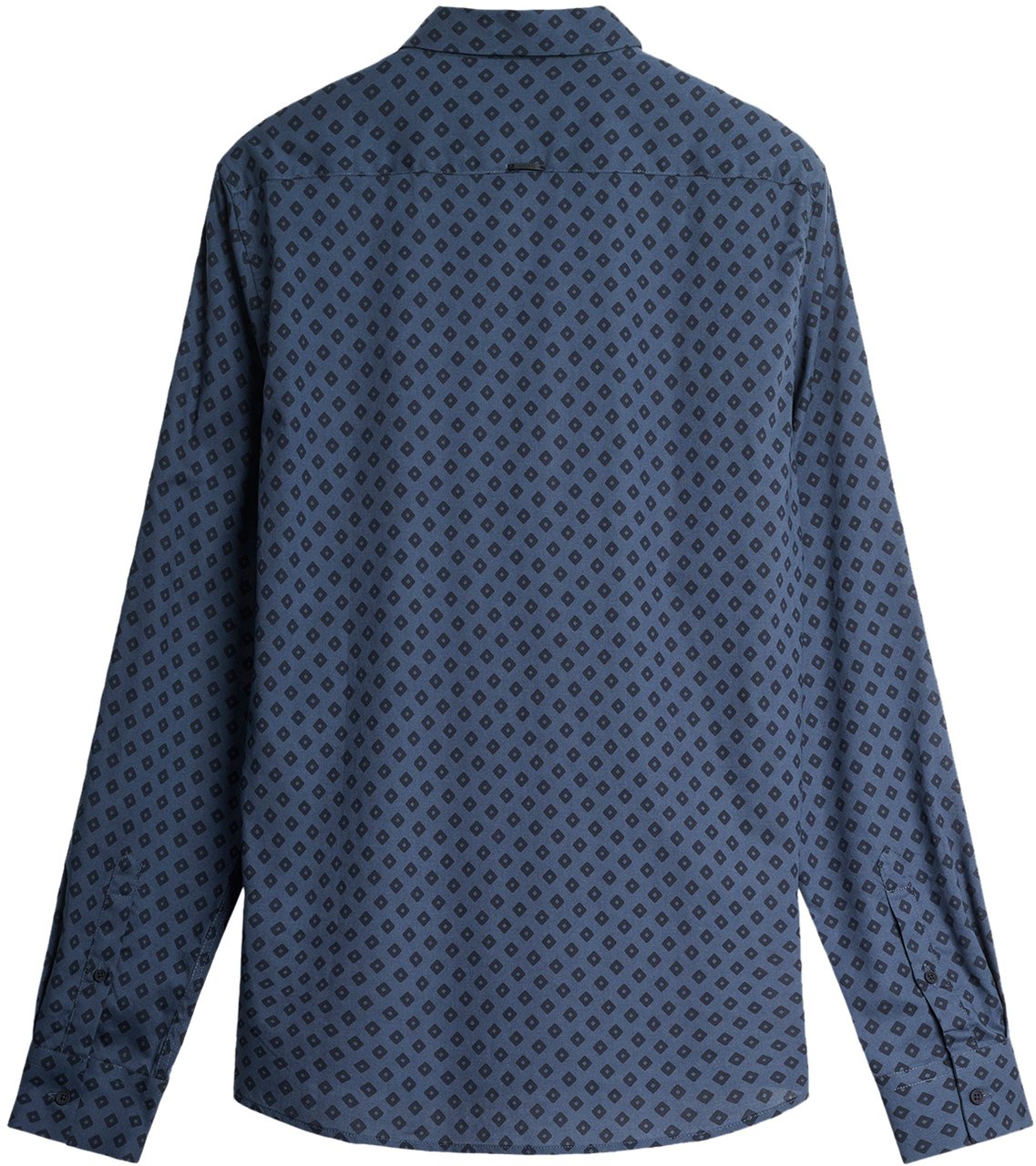 Antony Morato SHIRT BARCELONA REGULAR  STRAIGHT FIT WITH LOGOED METAL BADGE Blauw