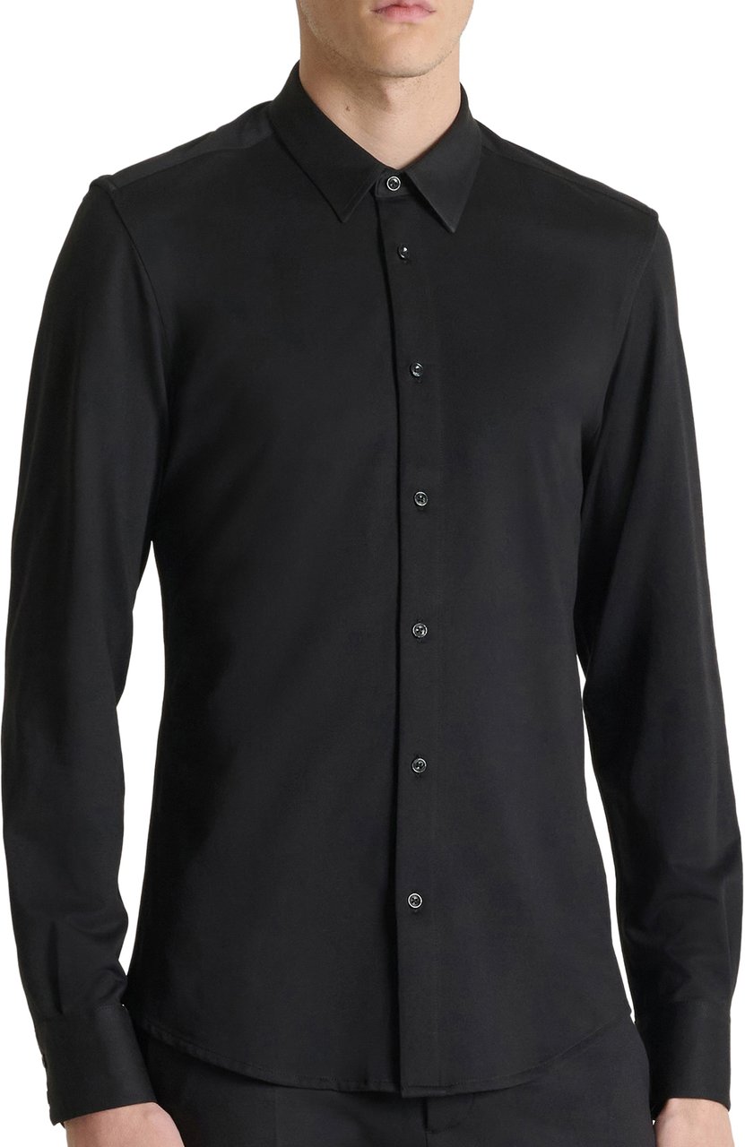 Antony Morato SHIRT NAPOLI SLIM FIT Zwart