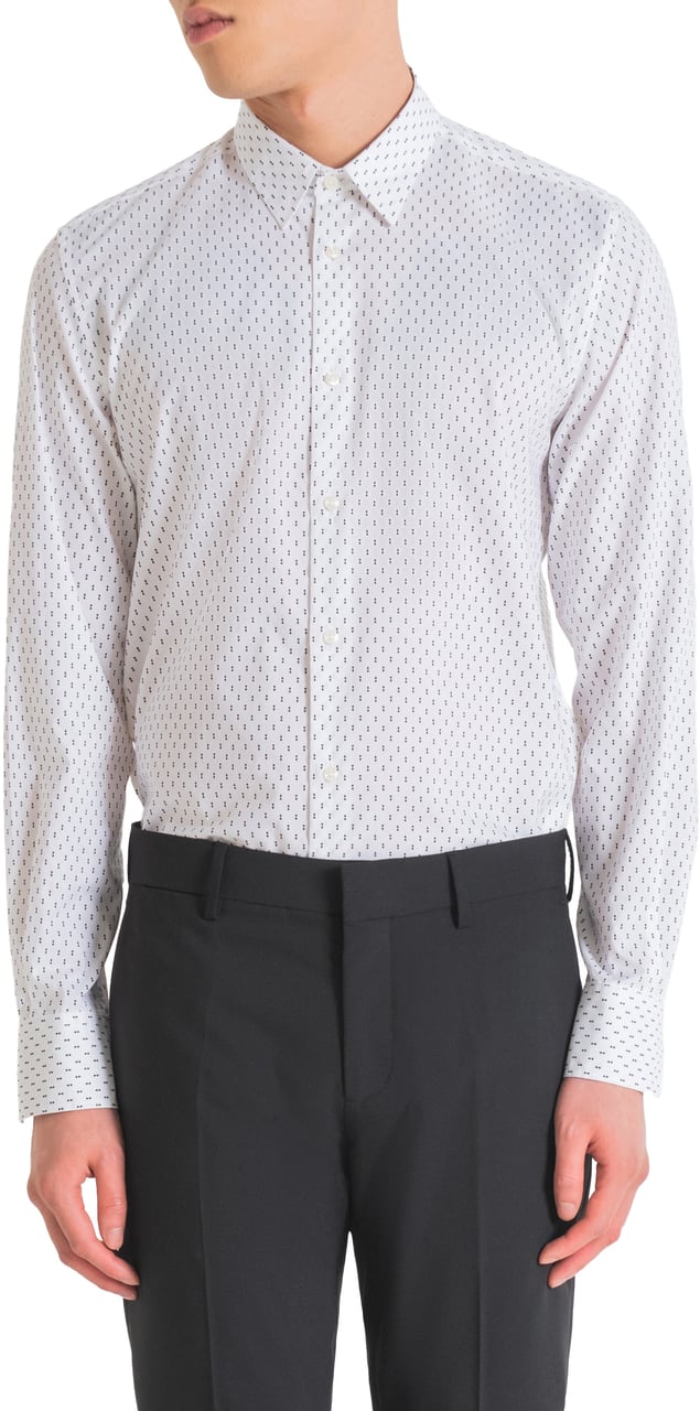 Antony Morato NAPLES SLIM FIT SHIRT WITH SOFT HAND Wit