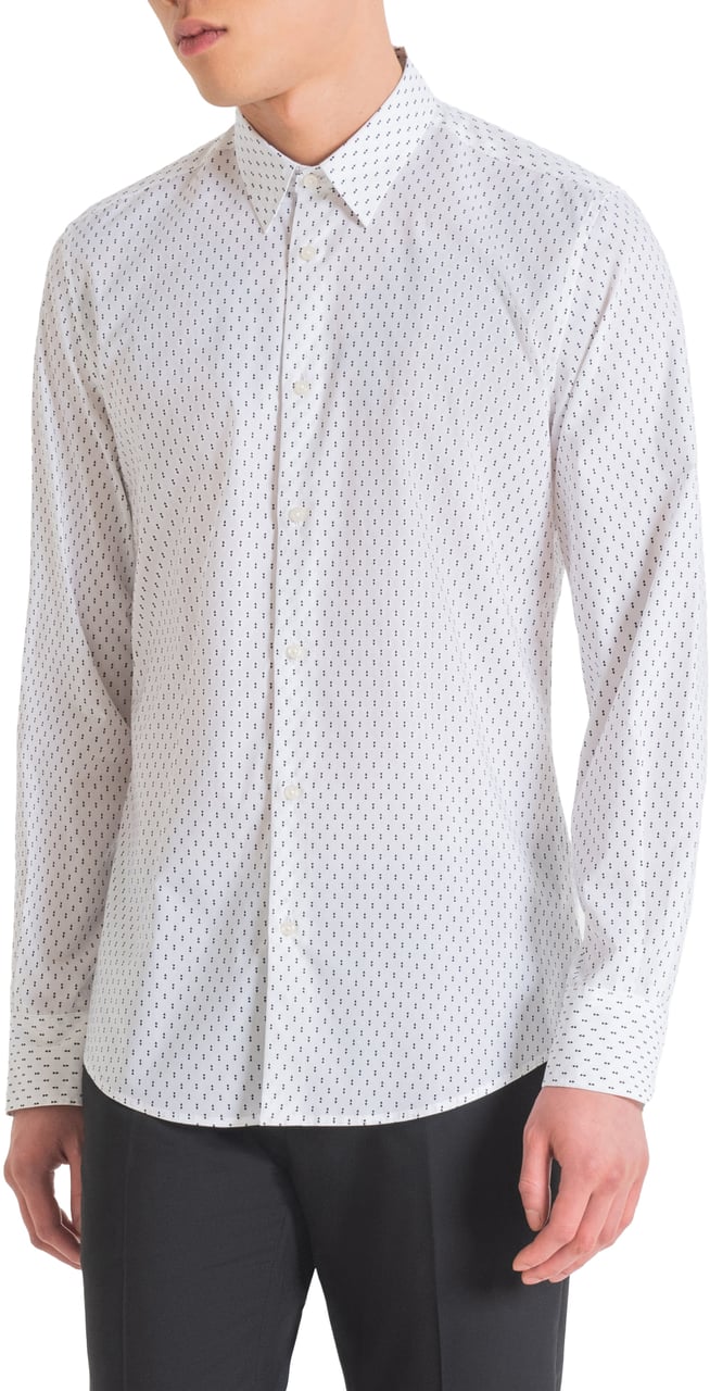 Antony Morato NAPLES SLIM FIT SHIRT WITH SOFT HAND Wit