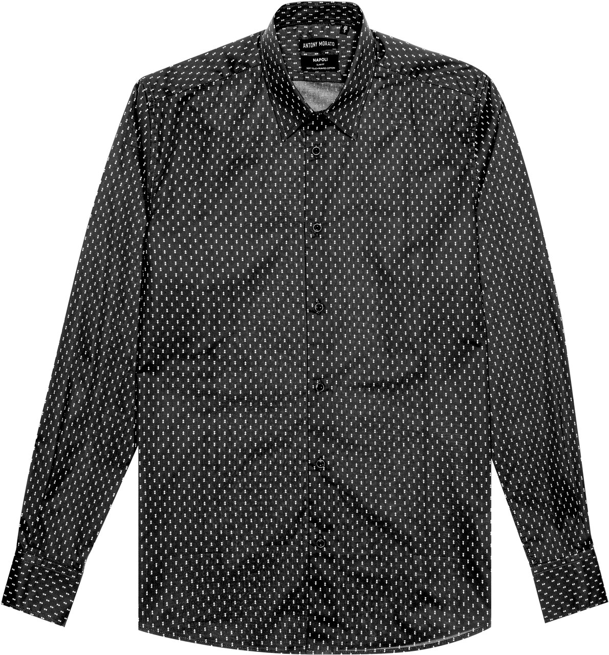 Antony Morato NAPLES SLIM FIT SHIRT WITH SOFT HAND Zwart