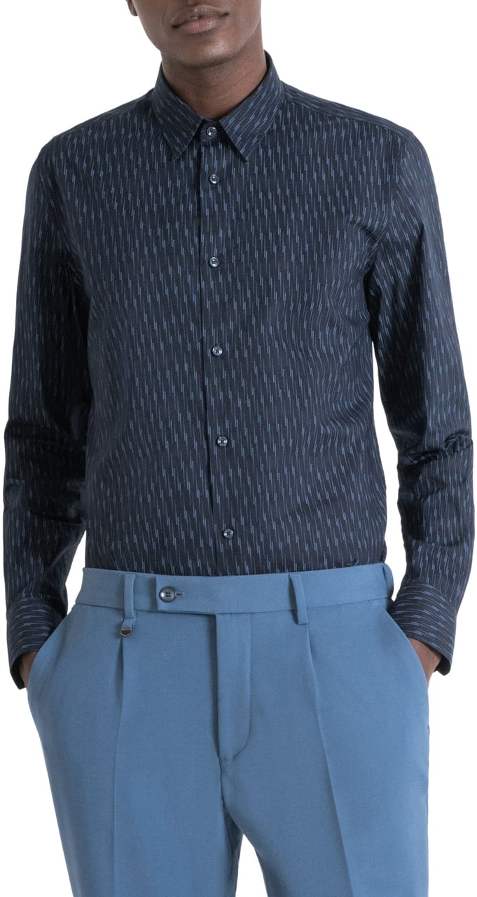 Antony Morato SHIRT NAPOLI SLIM FIT Blauw