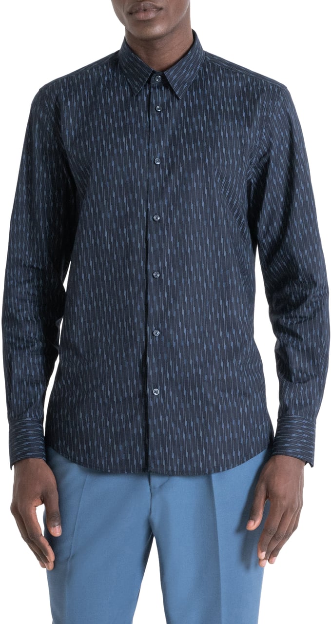 Antony Morato SHIRT NAPOLI SLIM FIT Blauw