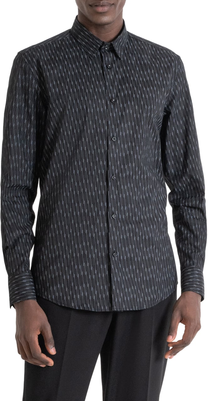 Antony Morato SHIRT NAPOLI SLIM FIT Zwart