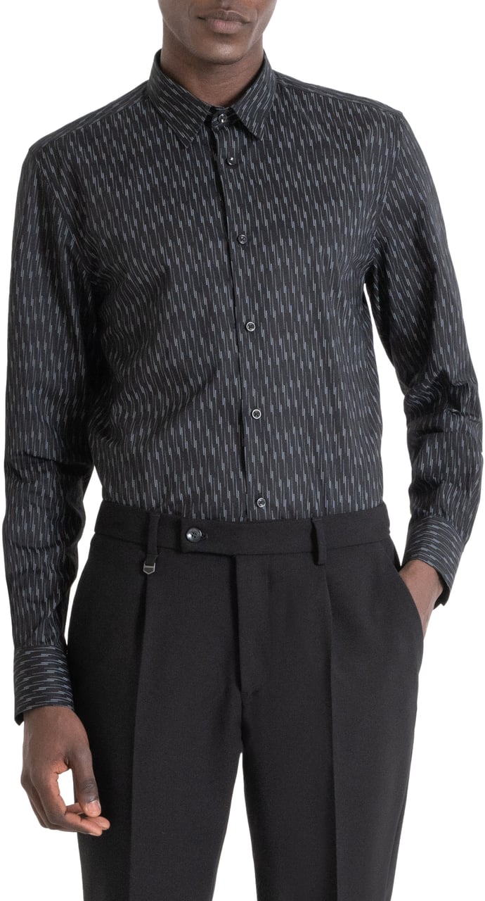 Antony Morato SHIRT NAPOLI SLIM FIT Zwart