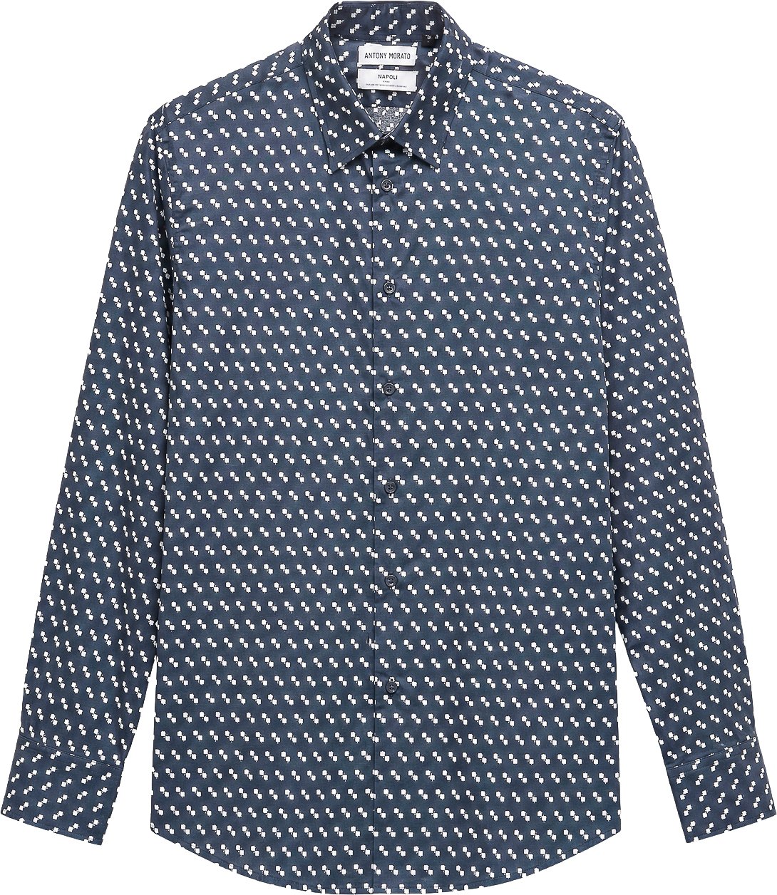 Antony Morato SHIRT NAPOLI SLIM FIT IN SOFT TOUCH Blauw
