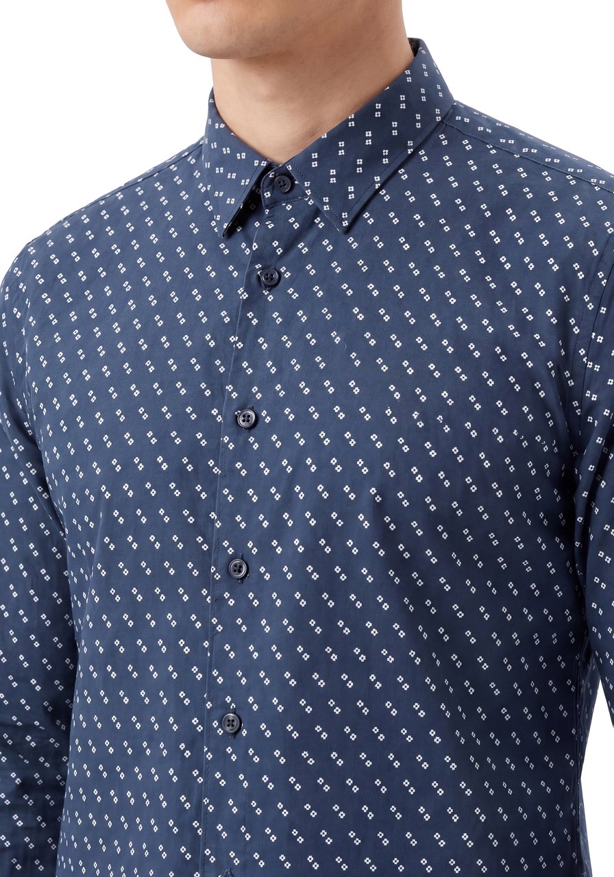 Antony Morato SHIRT NAPOLI SLIM FIT IN SOFT TOUCH Blauw