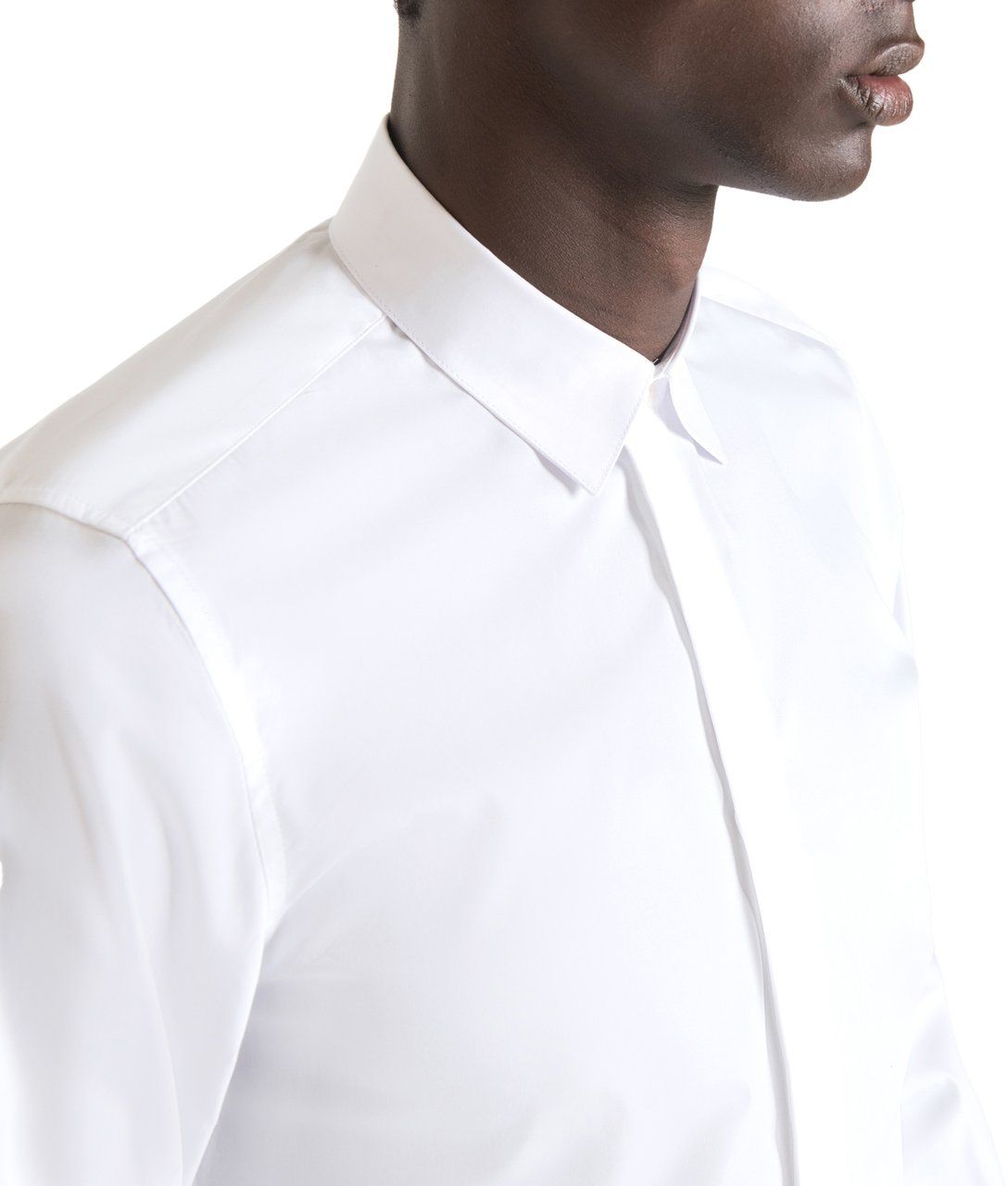 Antony Morato "LONDON" SLIM-FIT SHIRT WITH CONCEALED BUTTONS Wit