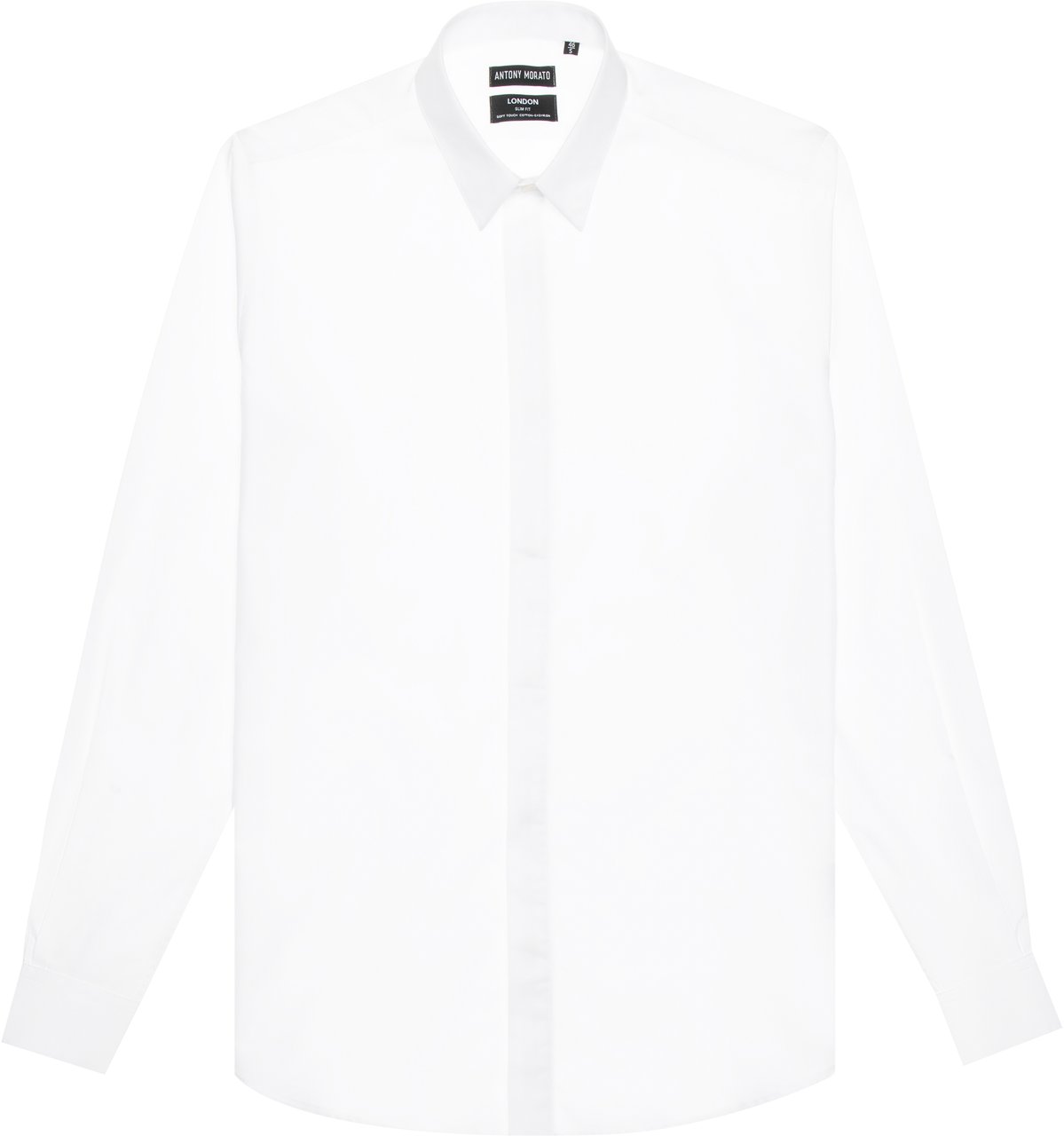 Antony Morato "LONDON" SLIM-FIT SHIRT WITH CONCEALED BUTTONS Wit