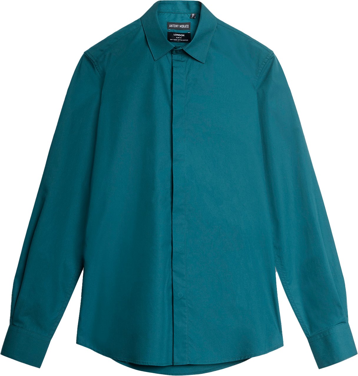 Antony Morato SHIRT LONDON SLIM FIT IN SOFT TOUCH COTTON EASY IRON Groen