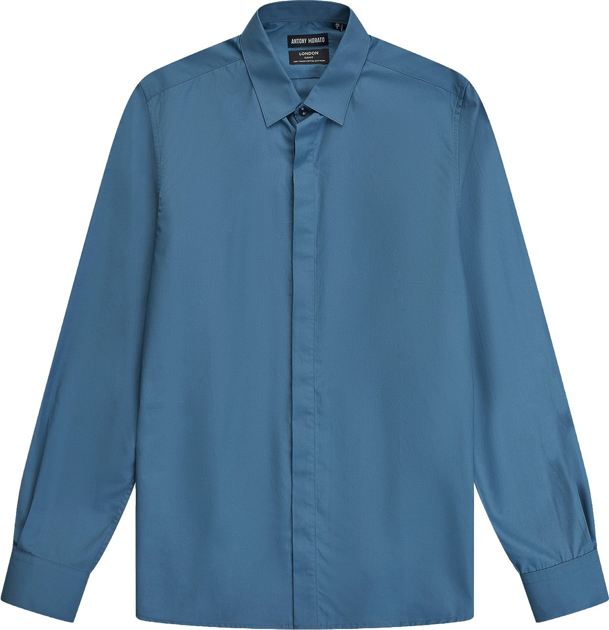 Antony Morato SHIRT LONDON SLIM FIT IN SOFT TOUCH COTTON EASY IRON Blauw