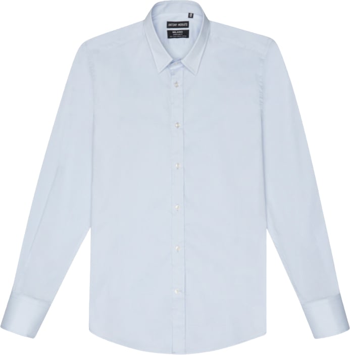 Antony Morato Overhemd Milano Slim Fit Blauw