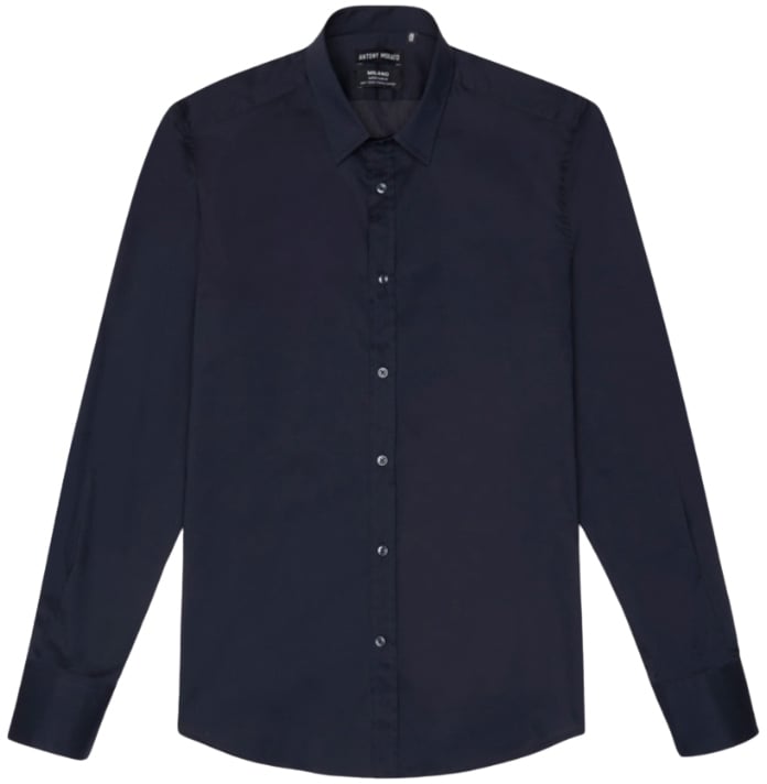 Antony Morato Overhemd Milano Slim Fit Blauw