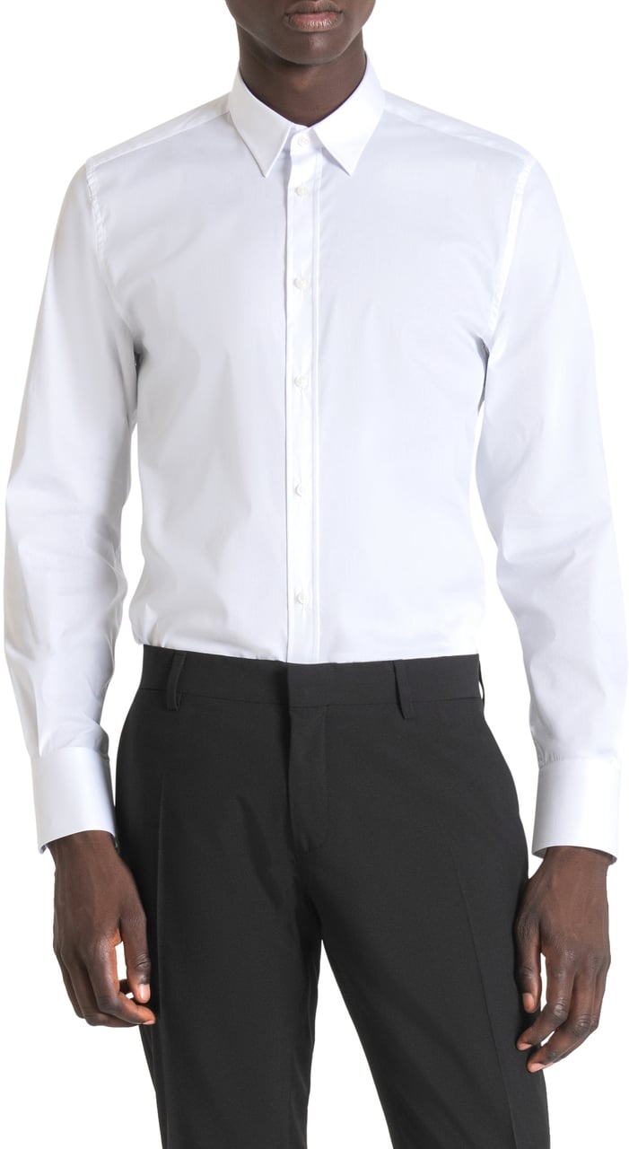 Antony Morato "MILANO" SUPER-SLIM-FIT SHIRT Wit