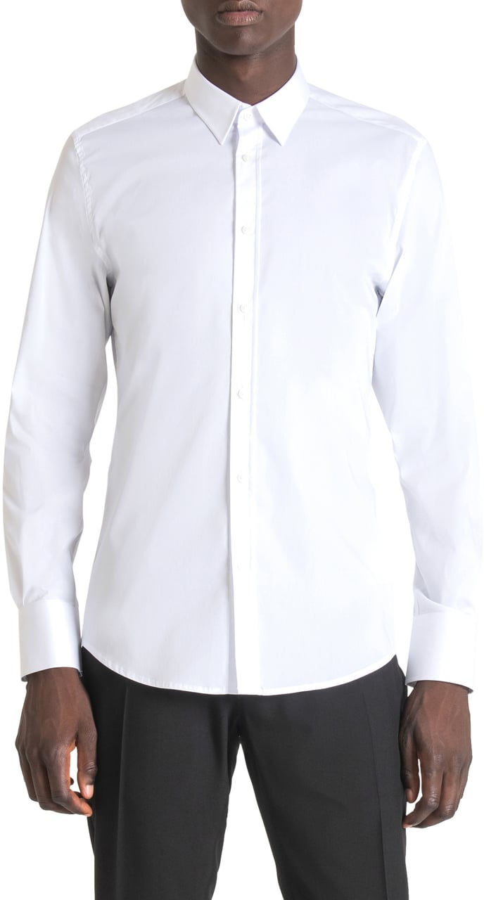 Antony Morato "MILANO" SUPER-SLIM-FIT SHIRT Wit