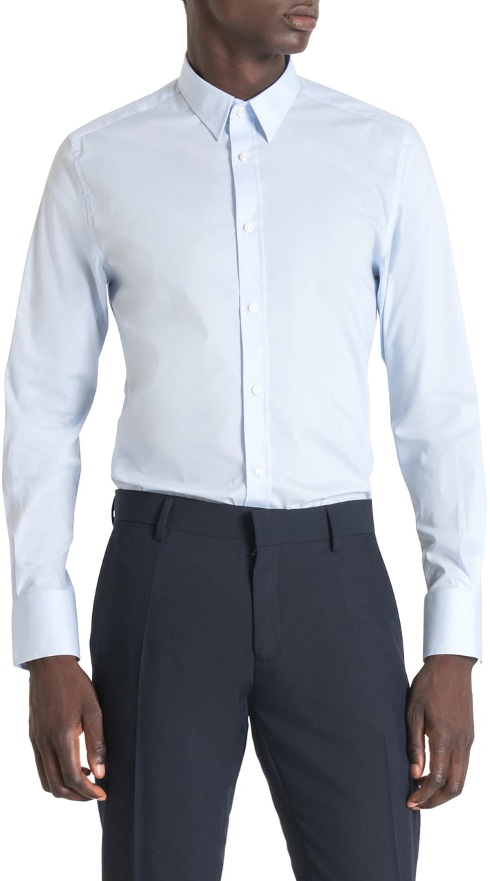 Antony Morato "MILANO" SUPER-SLIM-FIT SHIRT Blauw