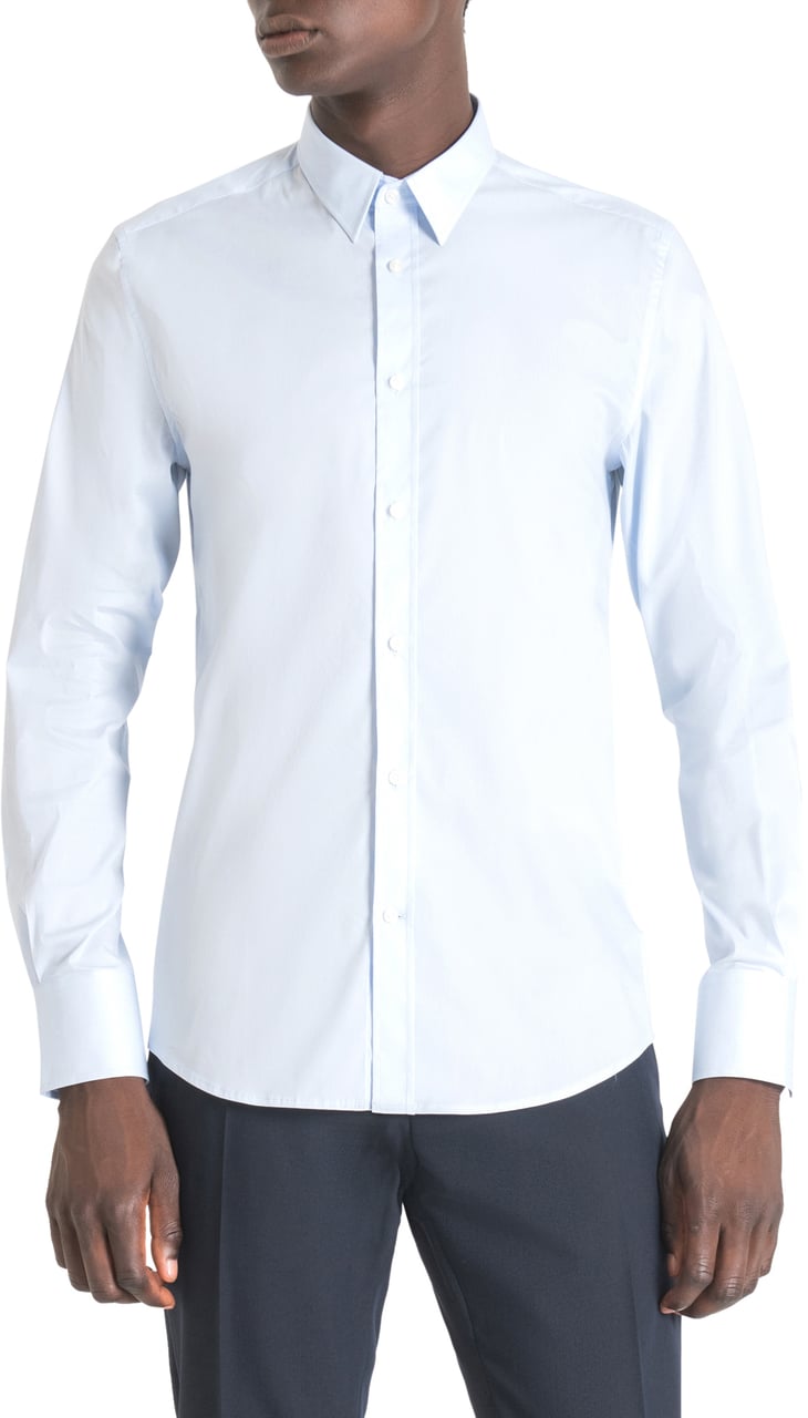 Antony Morato "MILANO" SUPER-SLIM-FIT SHIRT Blauw