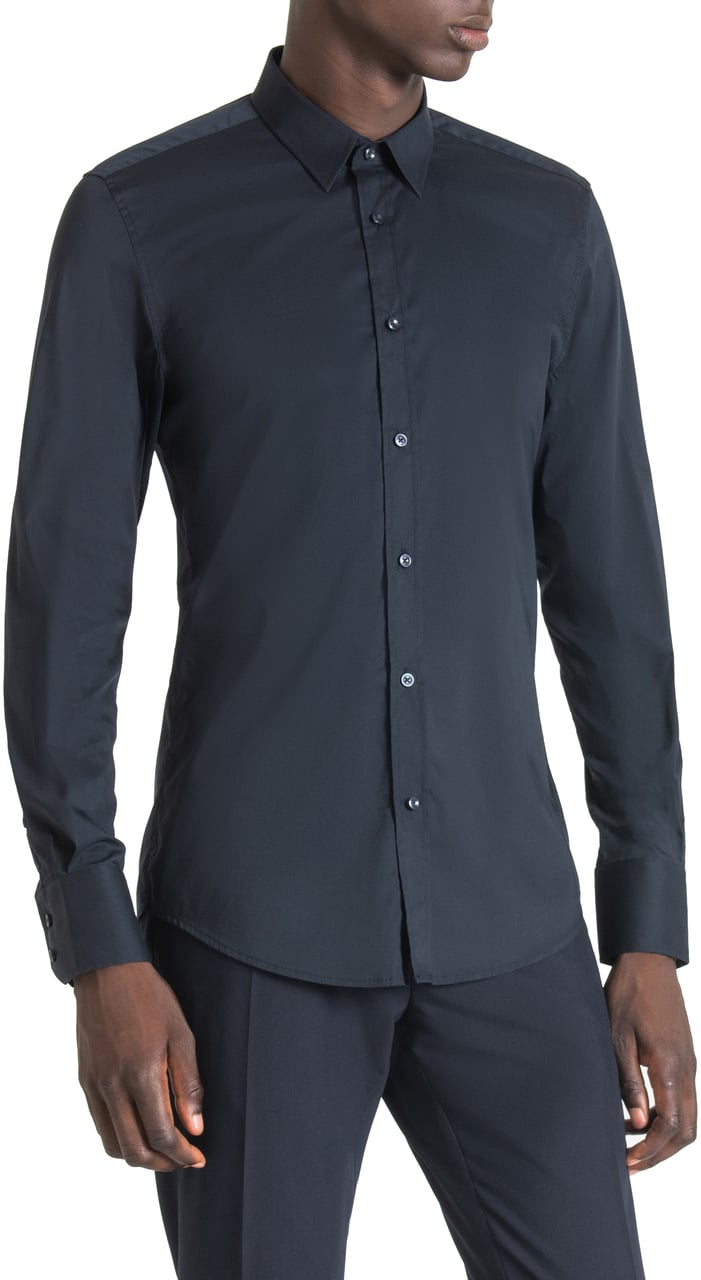 Antony Morato "MILANO" SUPER-SLIM-FIT SHIRT Blauw