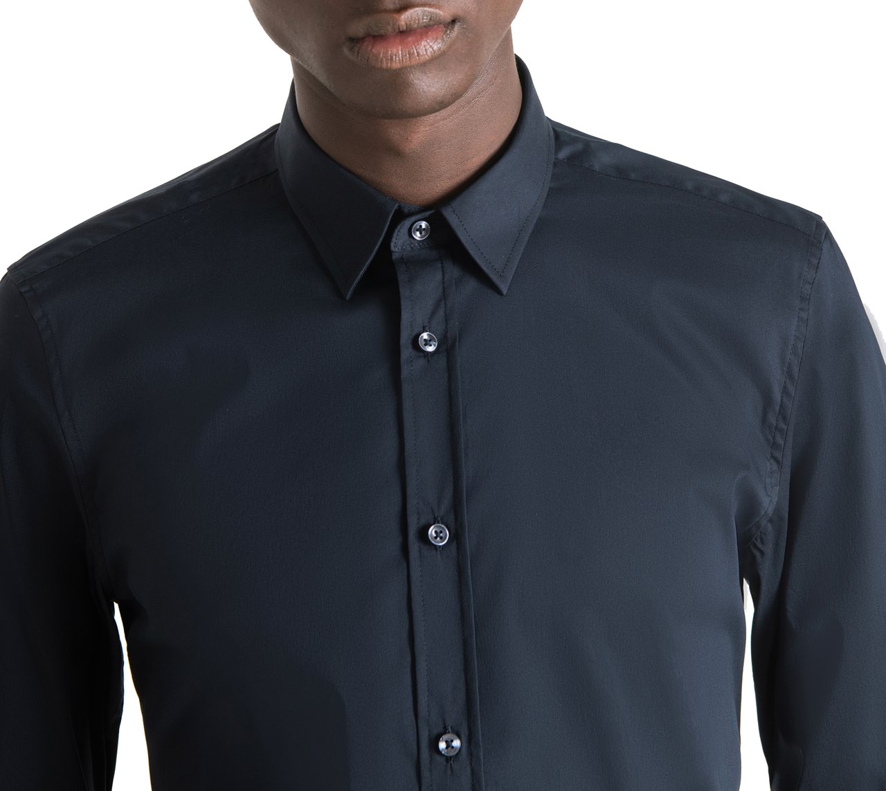 Antony Morato "MILANO" SUPER-SLIM-FIT SHIRT Blauw