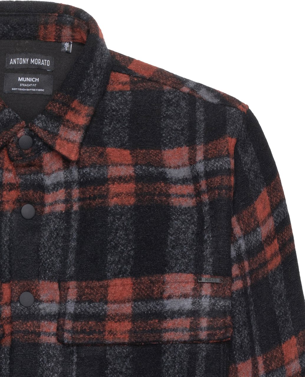Antony Morato “MUNICH” STRAIGHT FIT REGULAR SHIRT Zwart