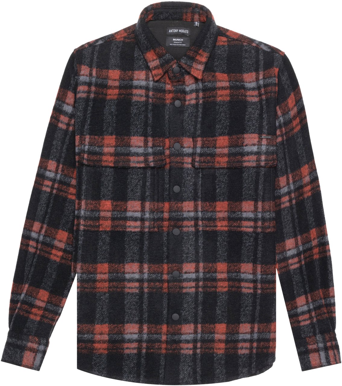 Antony Morato “MUNICH” STRAIGHT FIT REGULAR SHIRT Zwart