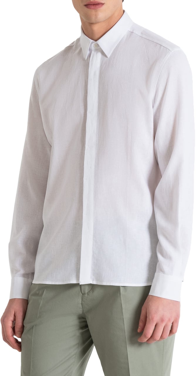 Antony Morato SMYRNA REGULAR FIT SHIRT WITH SOFT HAND Wit