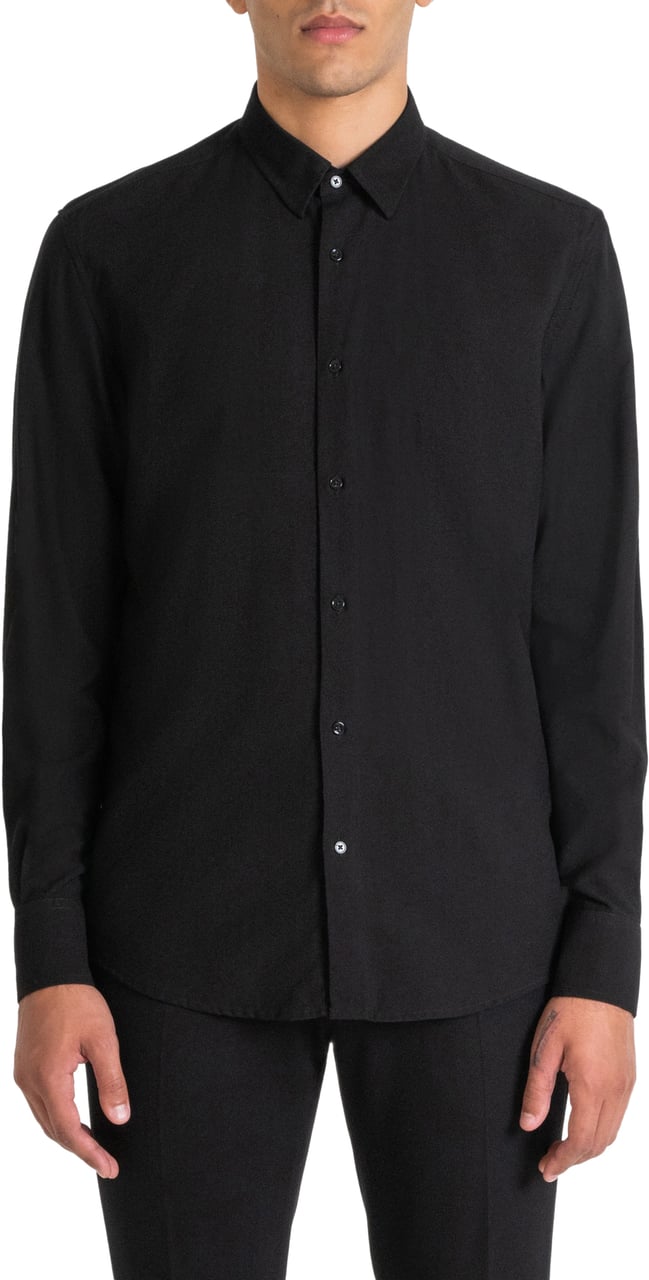 Antony Morato SHIRT NAPOLI REGULAR FIT Zwart