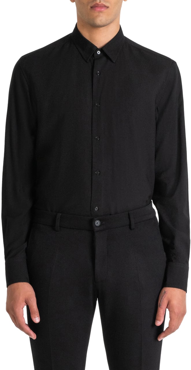 Antony Morato SHIRT NAPOLI REGULAR FIT Zwart