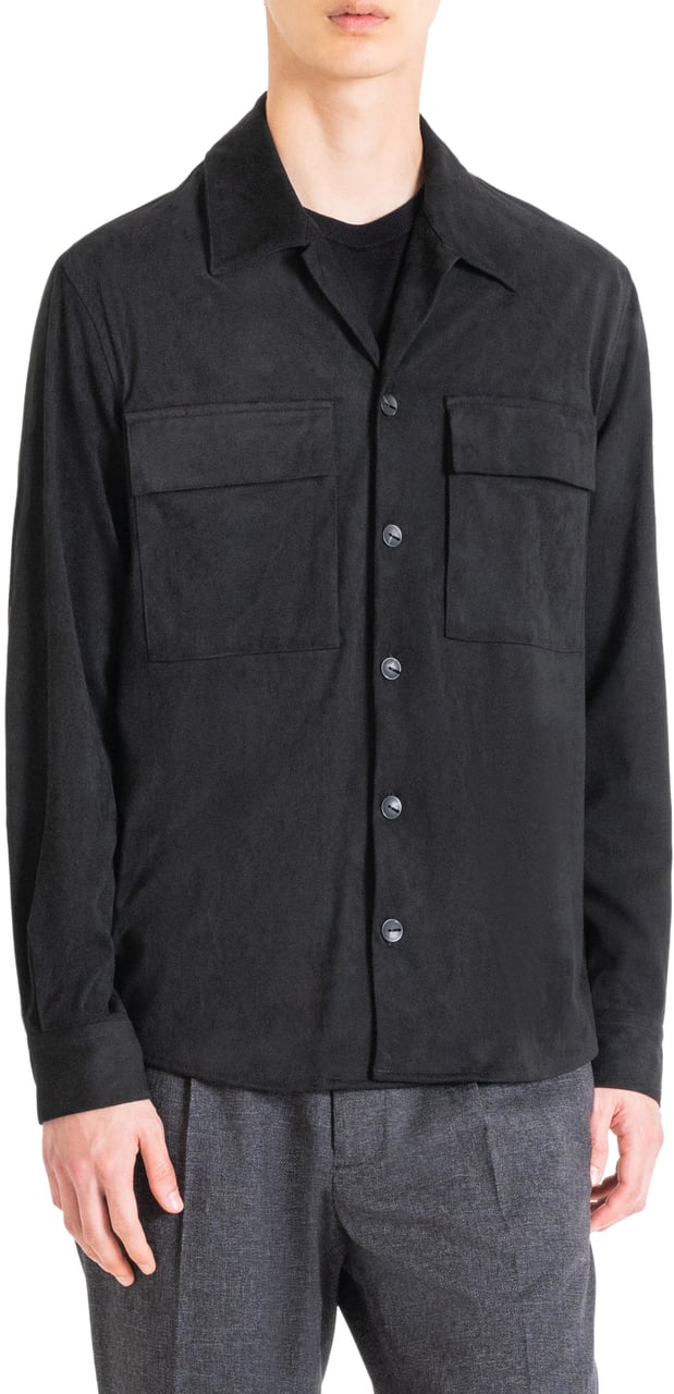 Antony Morato SHIRT REGULAR STRAIGTH FIT Zwart