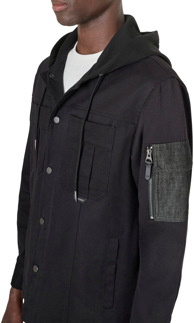 Antony Morato HOODIE SHIRT HOUSTON RELAXED FIT Zwart