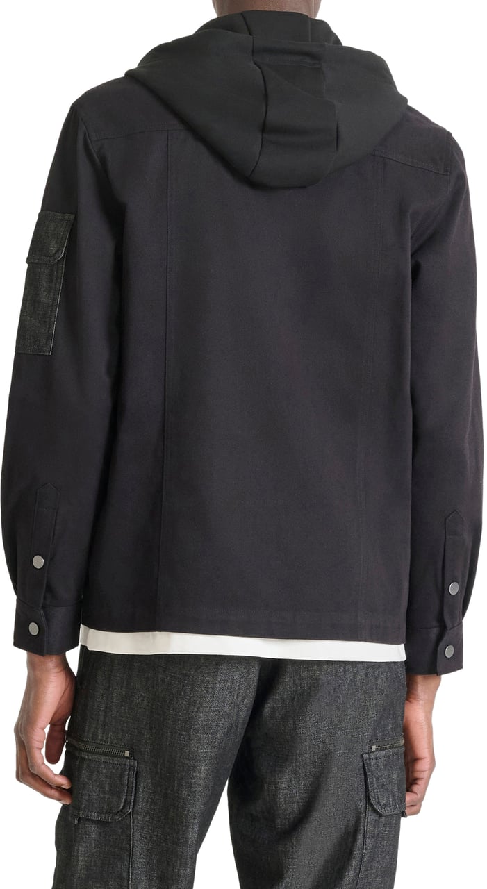Antony Morato HOODIE SHIRT HOUSTON RELAXED FIT Zwart
