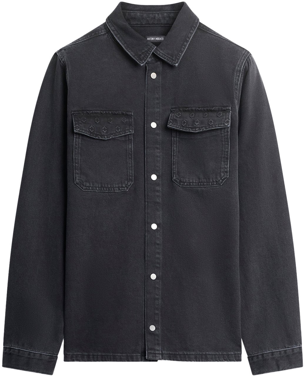 Antony Morato DENIM SHIRT LENNY REGULAR FIT IN BLACK BLACK DENIM Zwart