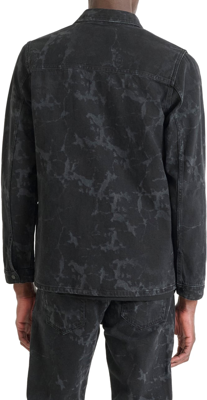 Antony Morato SHIRT ROB REGULAR FIT IN  BLACK BLACK DENIM Zwart