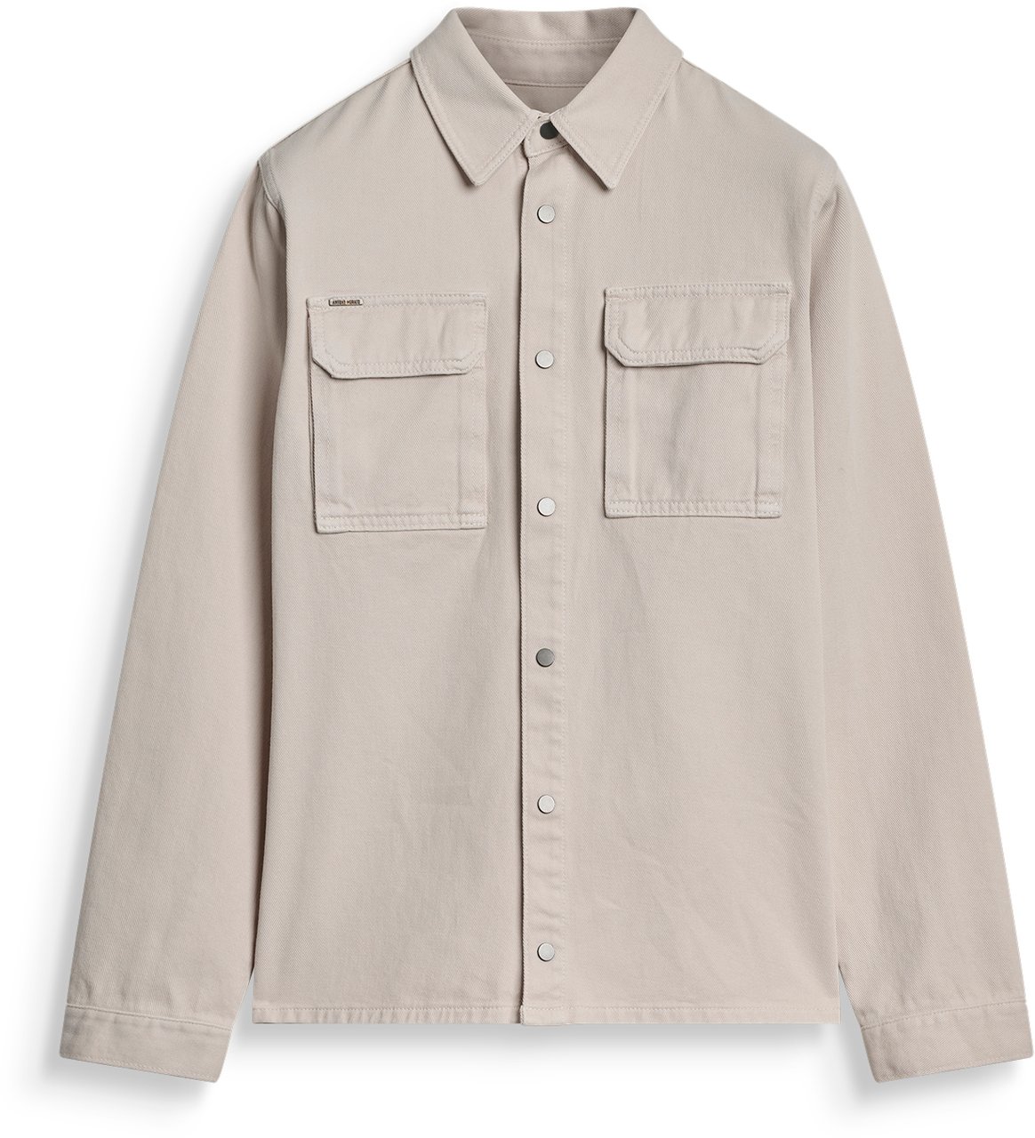Antony Morato SHIRT ROB REGULAR FIT IN COLOURED BULL DENIM Beige