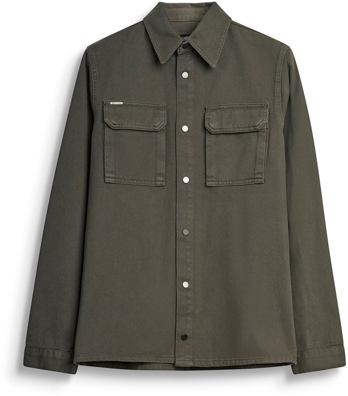 Antony Morato SHIRT ROB REGULAR FIT IN COLOURED BULL DENIM Groen