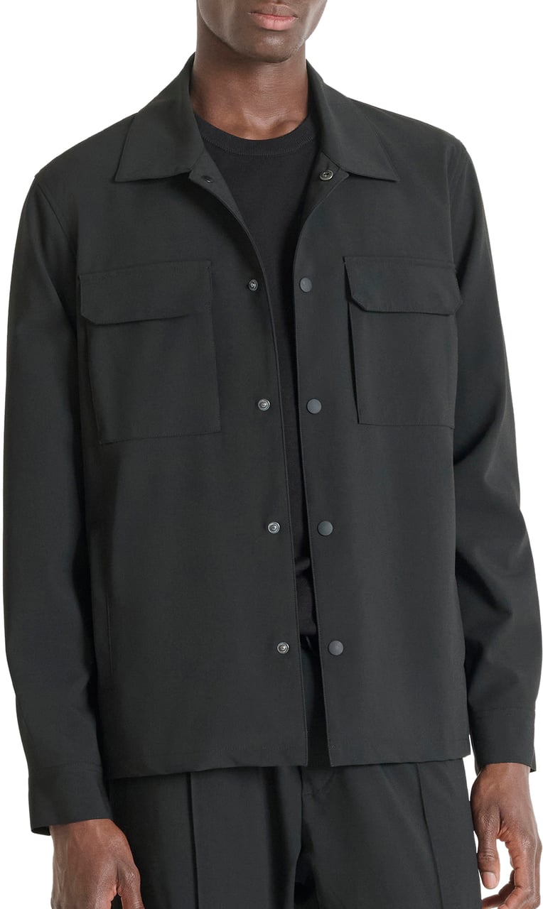 Antony Morato SHIRT REGULAR FIT WITH LOGOED BADGE Zwart