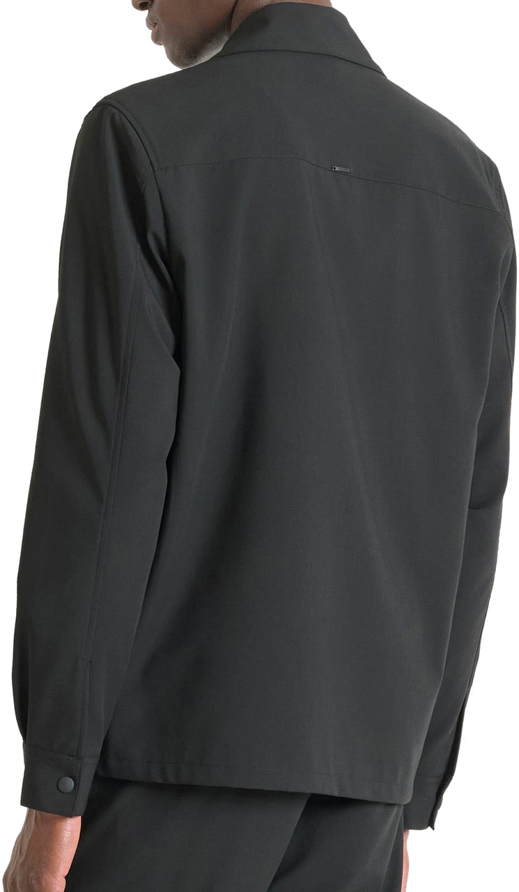 Antony Morato SHIRT REGULAR FIT WITH LOGOED BADGE Zwart