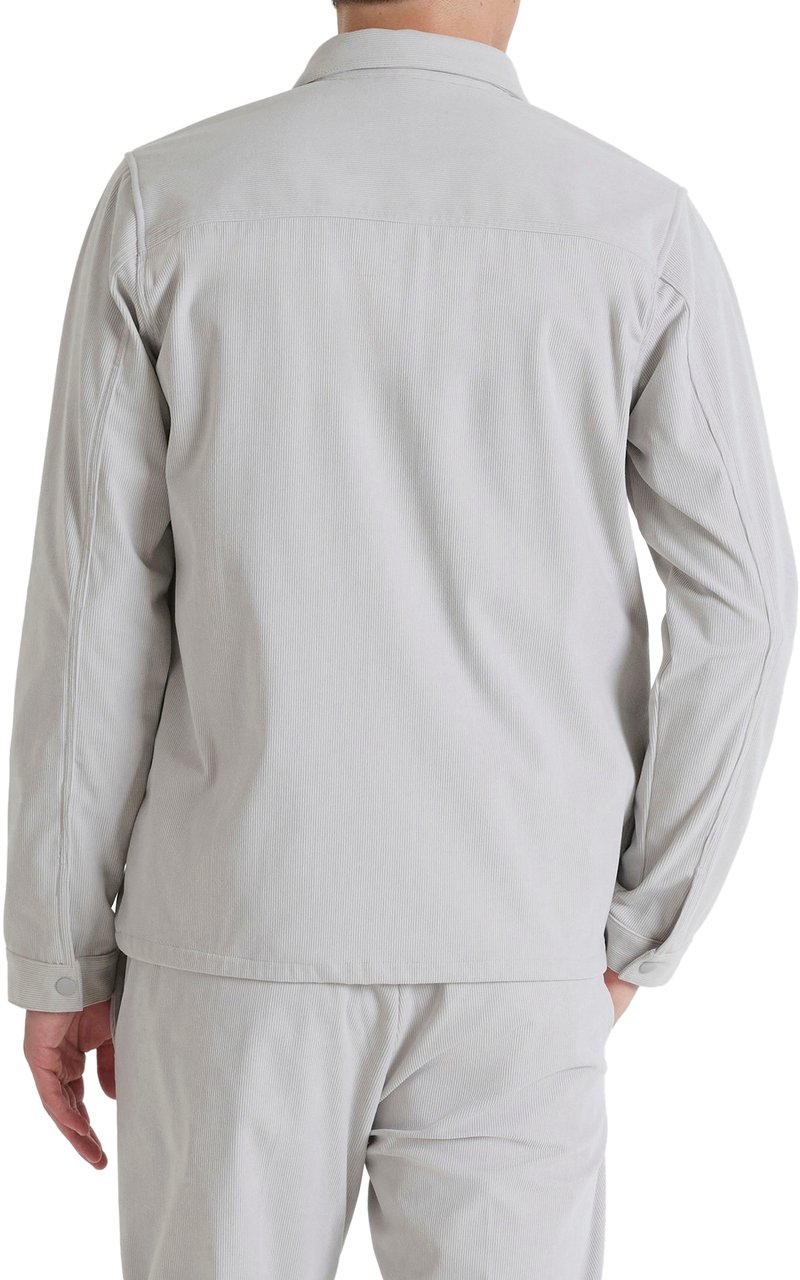 Antony Morato SHIRT REGULAR FIT IN CORDUROY FABRIC WITH LOGOED BADGE Wit