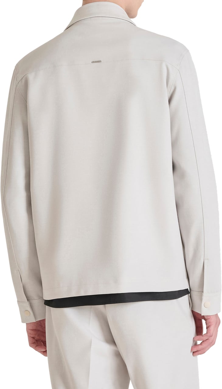 Antony Morato SHIRT REGULAR FIT WITH LOGOED BADGE Wit