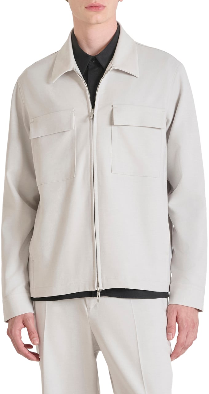 Antony Morato SHIRT REGULAR FIT WITH LOGOED BADGE Wit