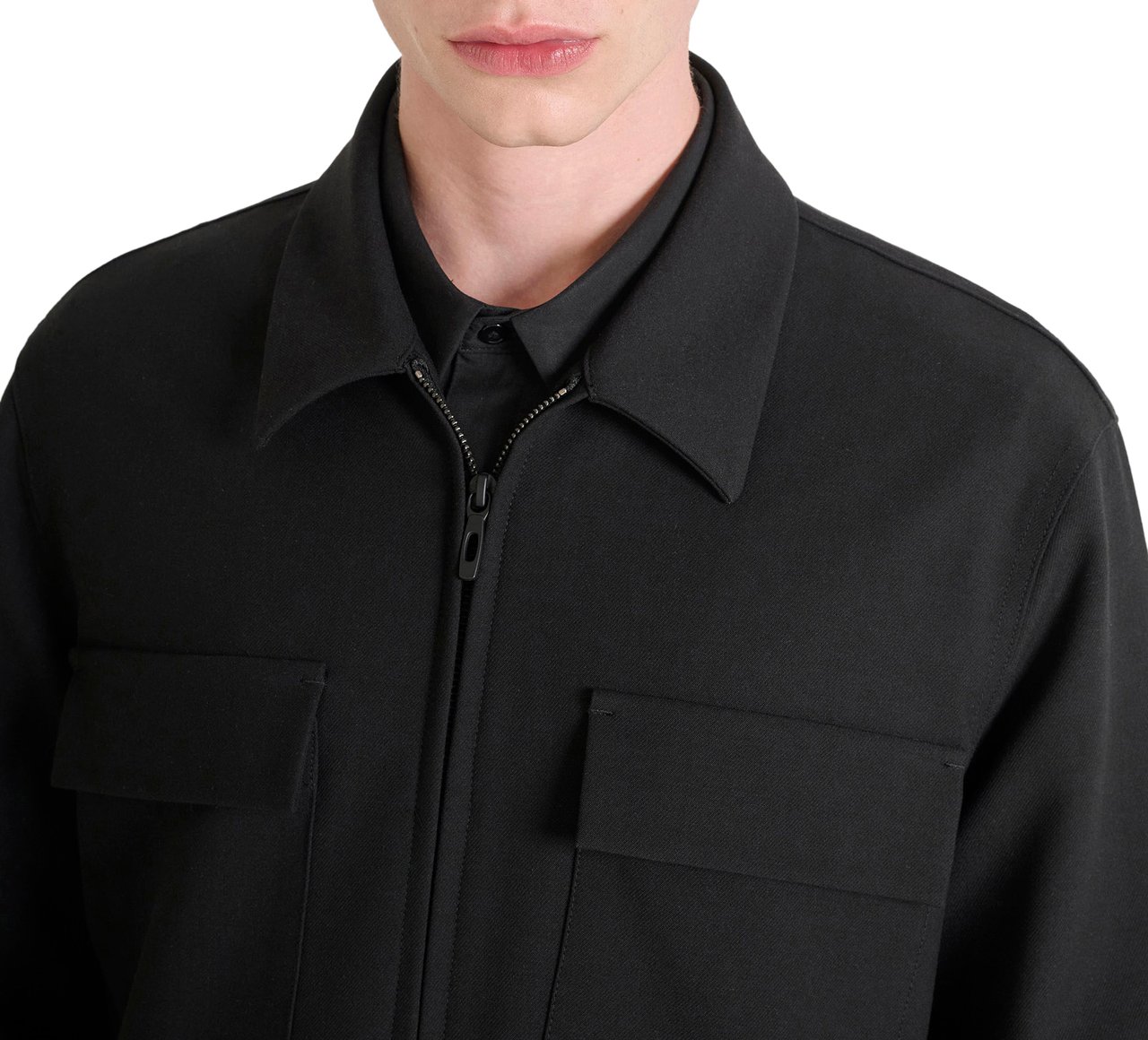 Antony Morato SHIRT REGULAR FIT WITH LOGOED BADGE Zwart