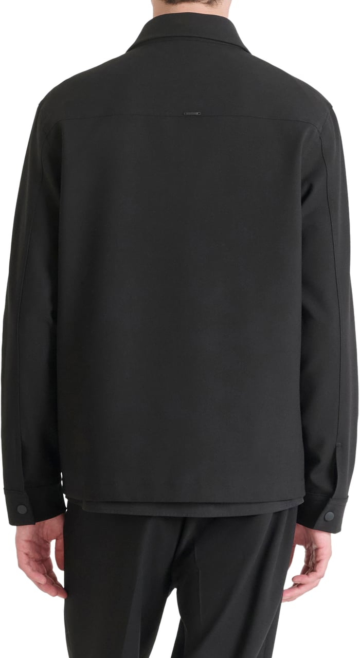 Antony Morato SHIRT REGULAR FIT WITH LOGOED BADGE Zwart