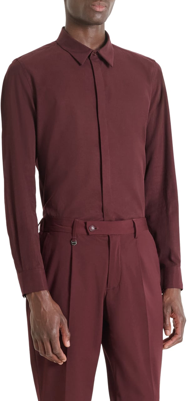 Antony Morato SHIRT DENVER REGULAR FIT WITH LOGOED BADGE Rood