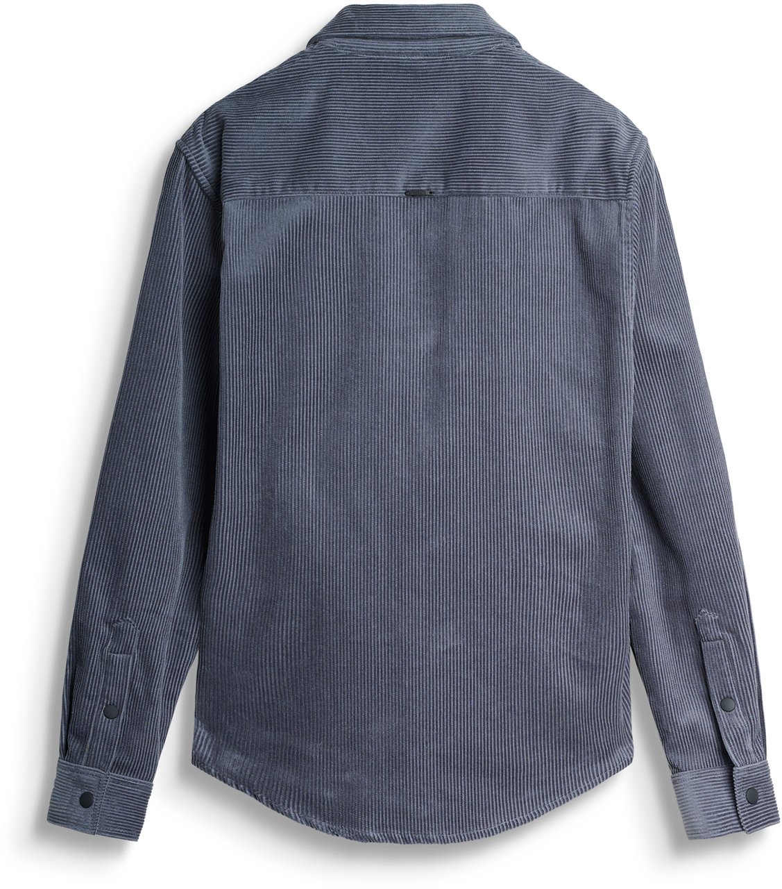 Antony Morato SHIRT REGULAR FIT IN CORDUROY COTTON FABRIC WITH LOGOED METAL BADGE Blauw
