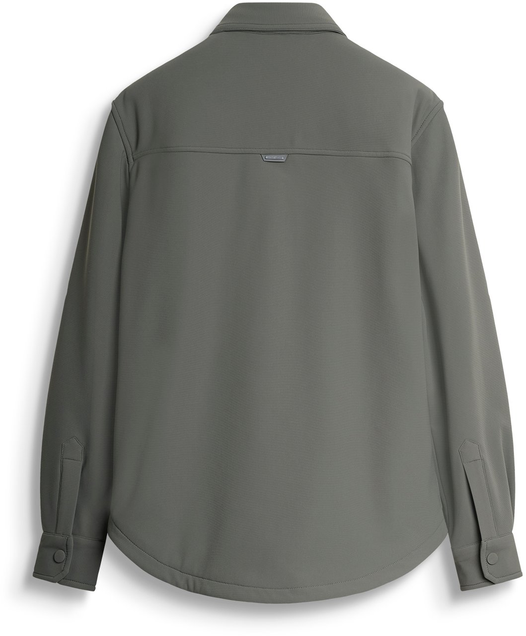 Antony Morato SHIRT REGULAR FIT IN BI-STRETCH FABRIC TECHNO HANDFEEL WITH LOGOED METAL BADGE Groen