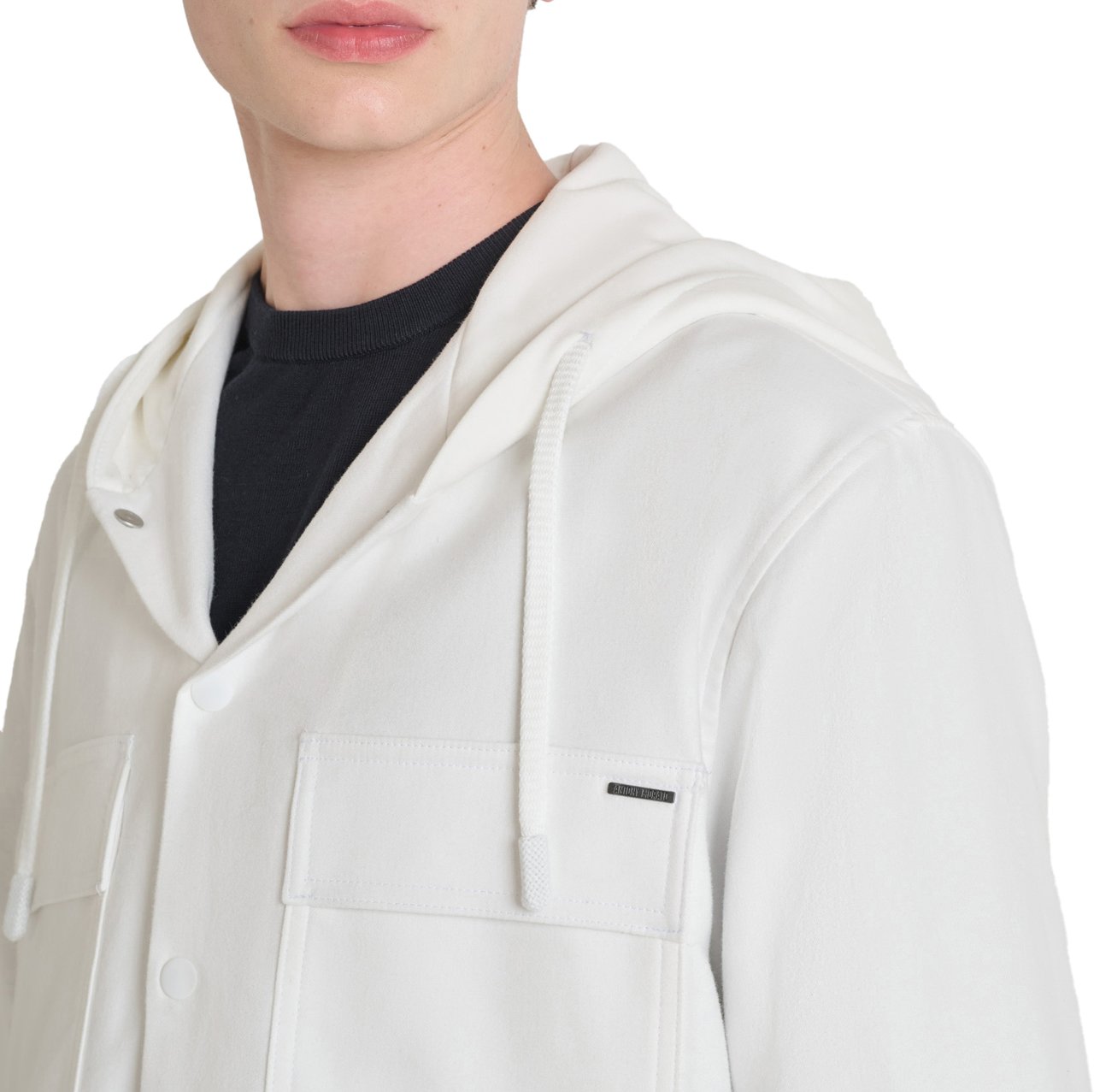 Antony Morato SHIRT REGULAR FIT IN BRUSHED TWILL COTTON FABRIC  WITH SUSTAINABLE COTTON BLEND FABRIC AS CONTRAST Beige