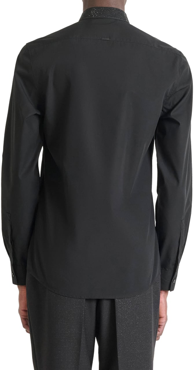 Antony Morato SHIRT LONDON SLIM FIT IN SOFT TOUCH COTTON EASY IRON Zwart